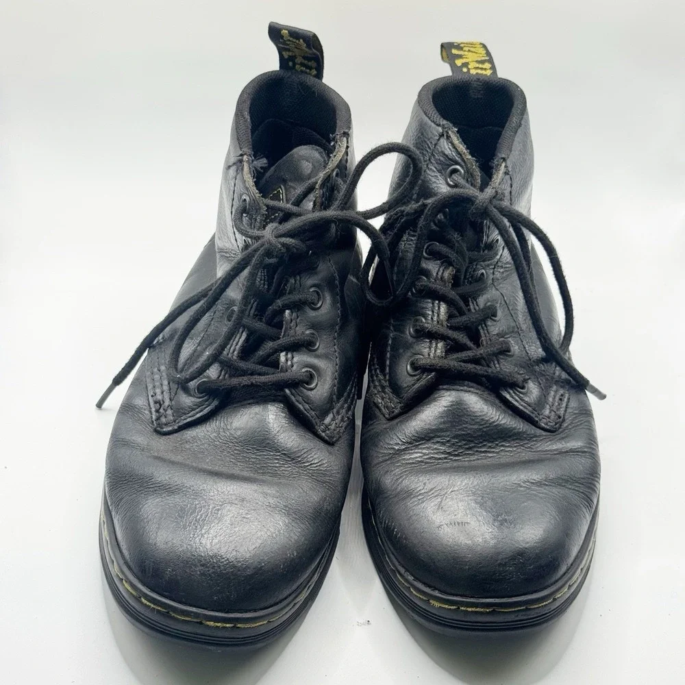 Dr.‎ Martens Men's Amwell SR Black Ankle Boots Size M8 W9 READ